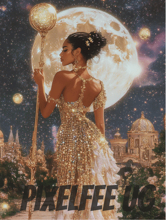Pixelfee Diamond Painting Arabische Göttin #1 von Sandrietta_ai