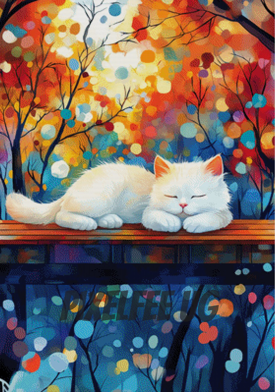 Pixelfee Diamond Painting Lullavon in the woods von nadaya_illustration_jp