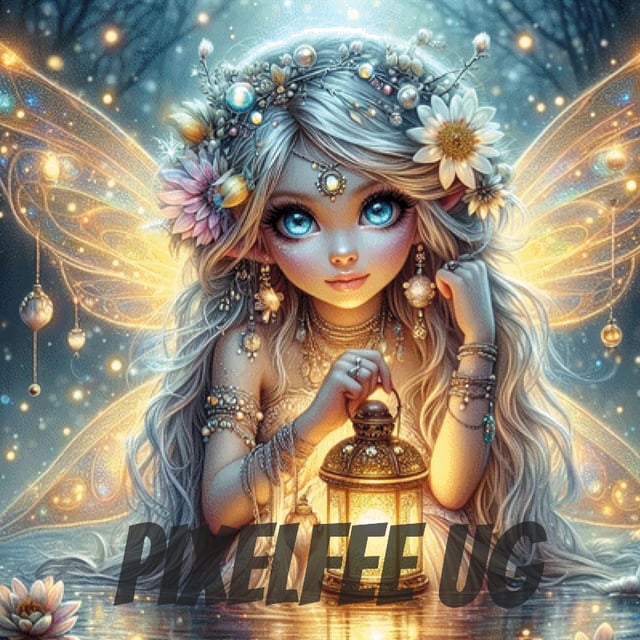 Pixelfee Diamond Painting Die kleine Lichtbringerin von Sandrietta_ai
