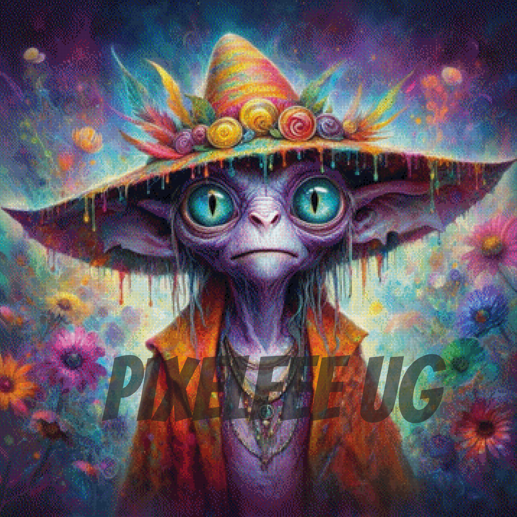 Pixelfee Diamond Painting Alien Gardener von LøMay