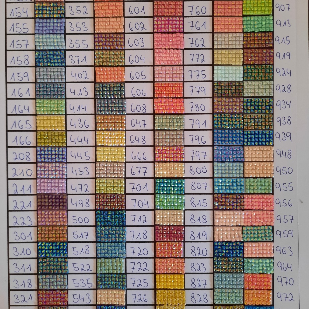 Aurora Borealis stones (square)