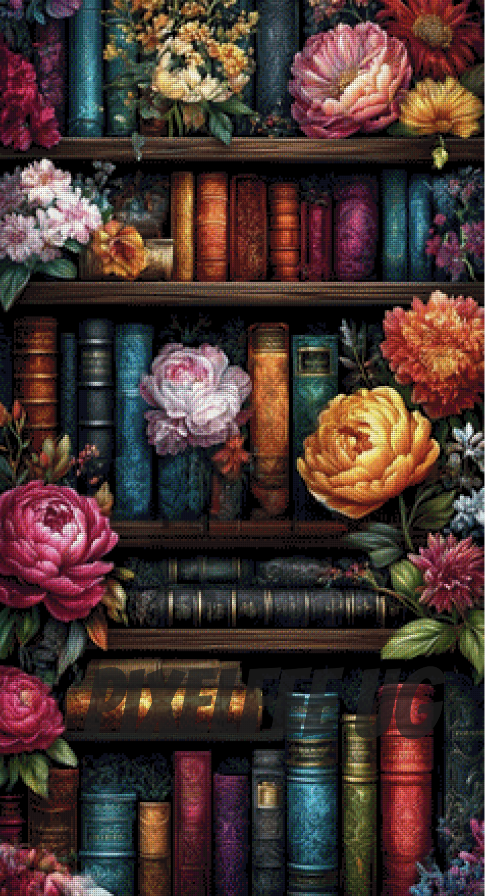 Pixelfee Diamond Painting Bookshelf Of Dreams von LøMay