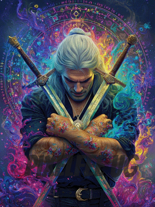 Pixelfee Diamond Painting Magic Monster Hunter von LøMay