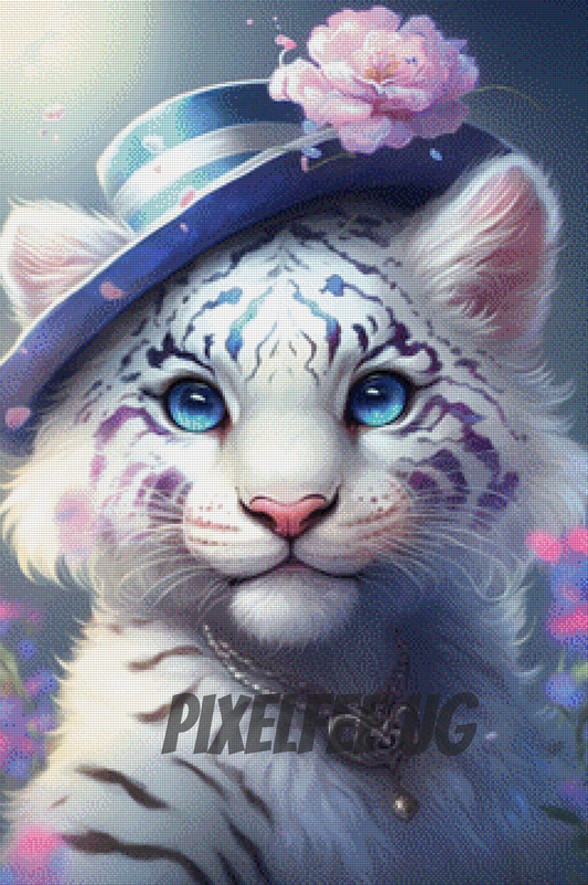 Pixelfee Diamond Painting Mr. Tiger Gentleman von Bátor Gábor