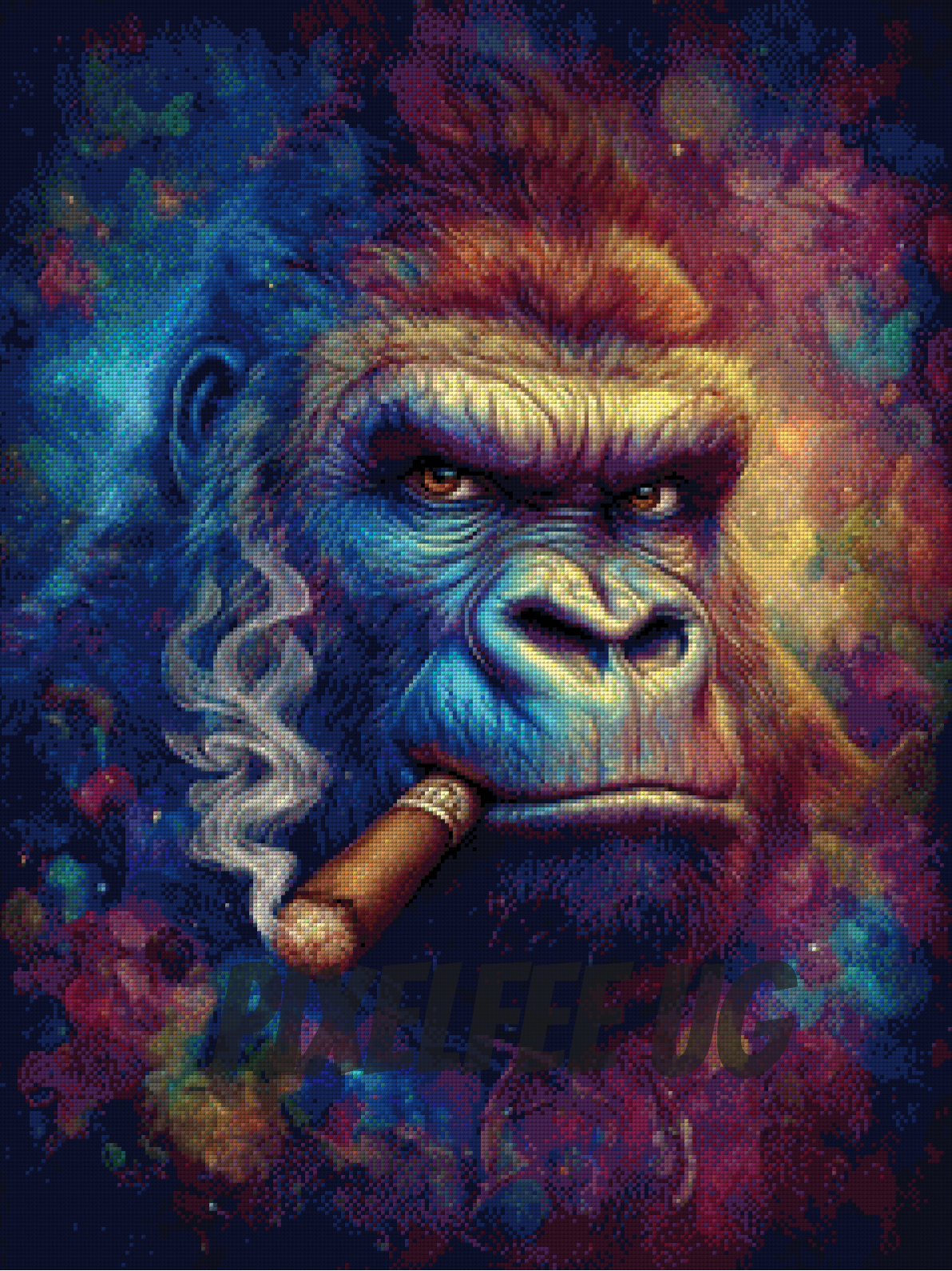 Pixelfee Diamond Painting Mr Smokrilla von LøMay