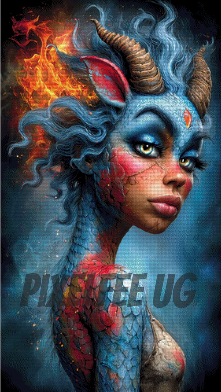 Pixelfee Diamond Painting Dragolani von Kreativköter