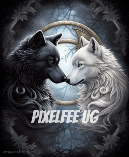 Pixelfee Diamond Painting #39 Black&White von Morgana.fantasy.ai