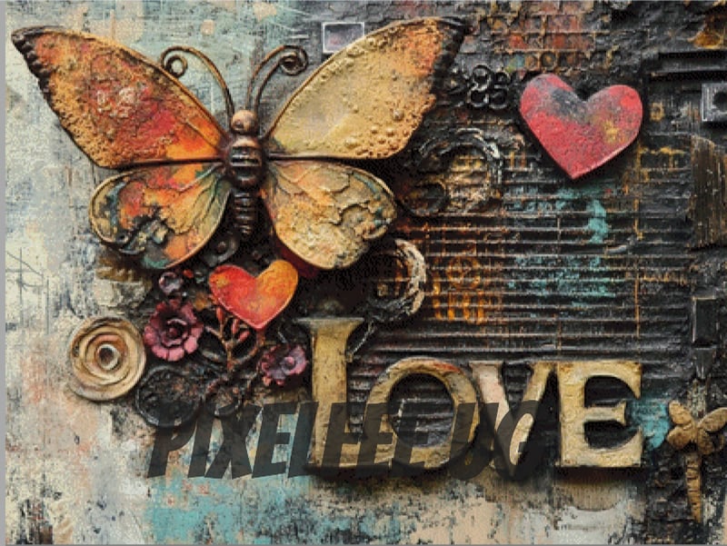 Pixelfee Diamond Painting Love von CaroFelicia