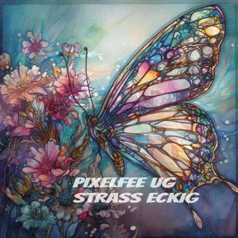 Pixelfee Diamond Painting Chrystal Butterfly Flower von Sandrietta_ai