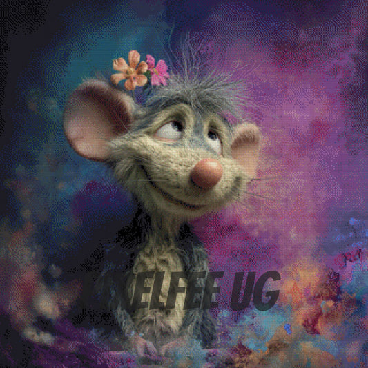 Pixelfee Diamond Painting Funny Rat von Kreativköter