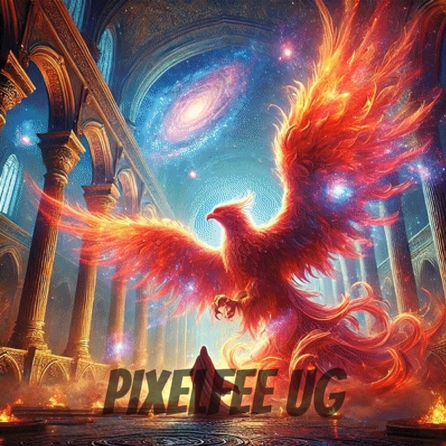 Pixelfee Diamond Painting Giant Phoenix von Sandrietta_ai