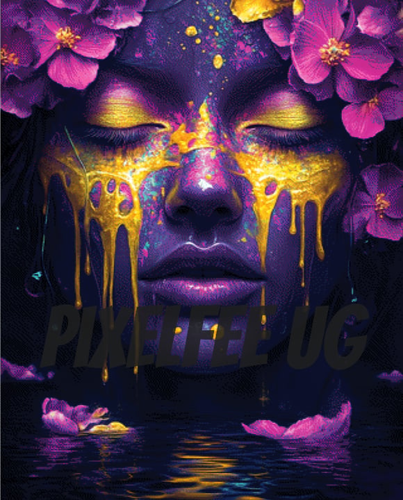 Pixelfee Diamond Painting Cry von Sandrietta_ai
