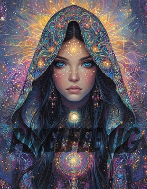 Pixelfee Diamond Painting Cloak von Sandrietta_ai