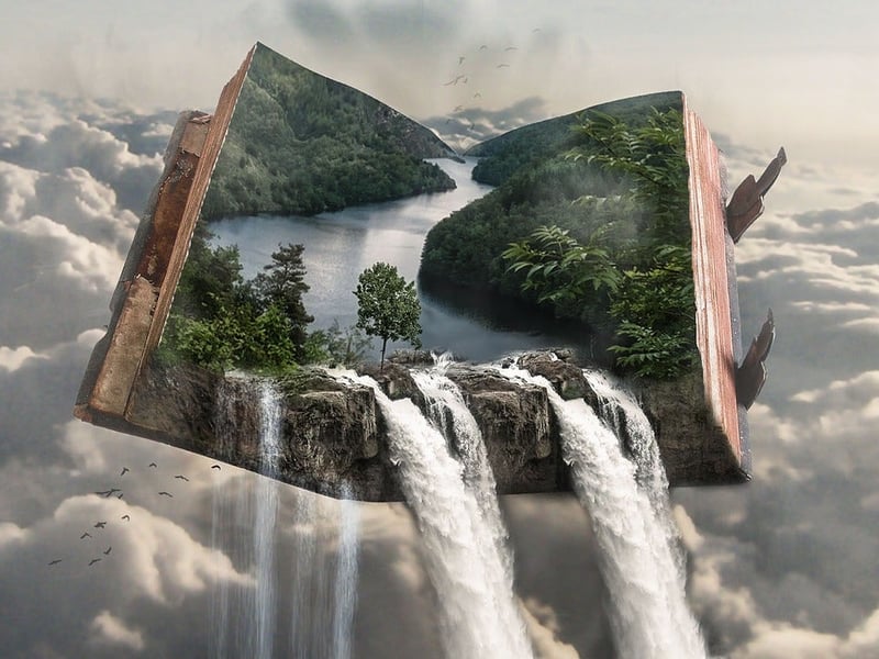 Pixelfee Diamond Painting Bild: Living Book