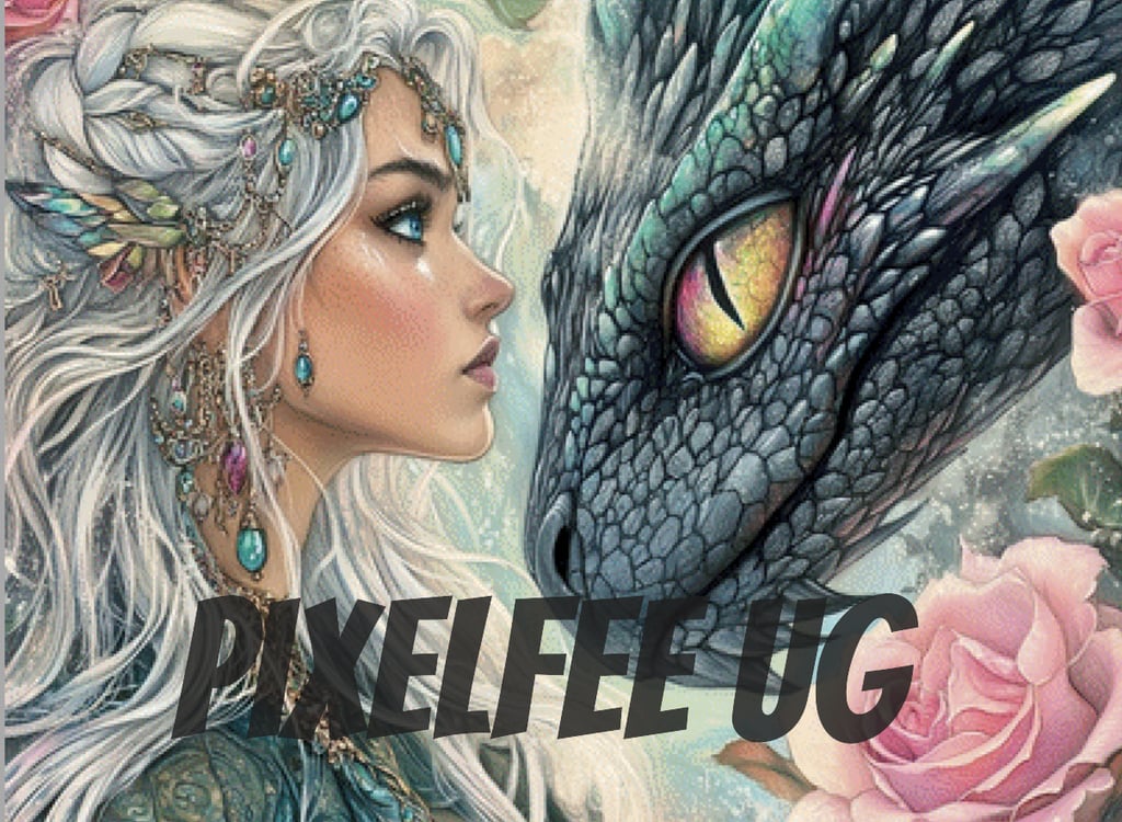 Pixelfee Diamond Painting Rainbow Eyes #3 von Sandrietta_ai