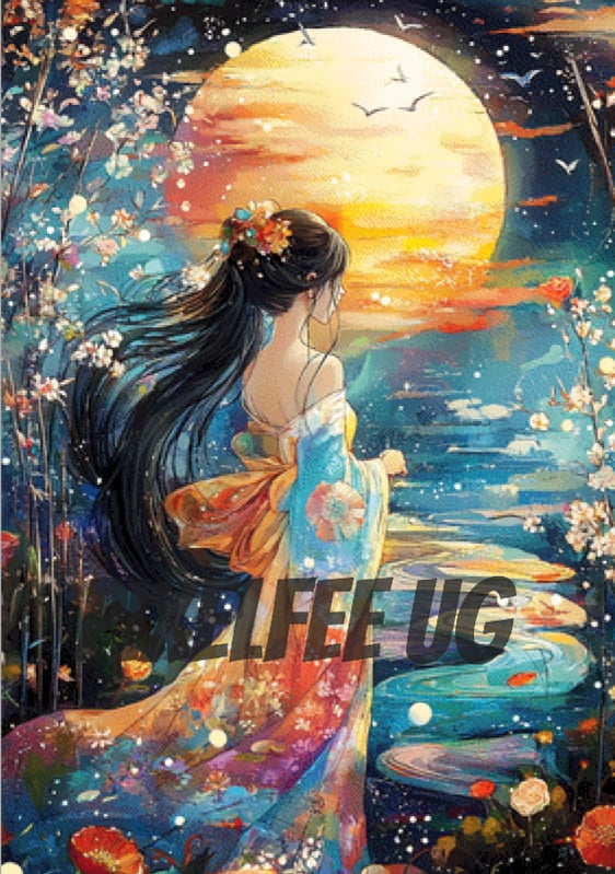 Pixelfee Diamond Painting Tide of the Moon von nadaya_illustration_jp
