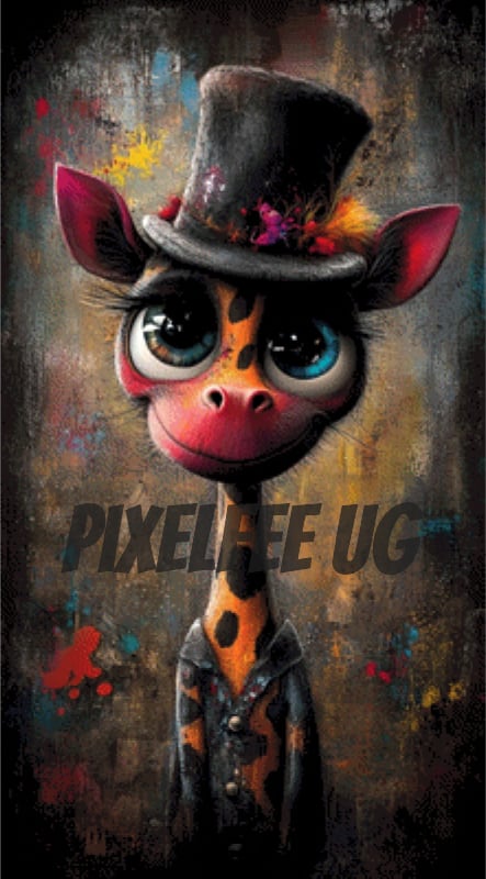 Pixelfee Diamond Painting Mr.Giraffe von CaroFelicia
