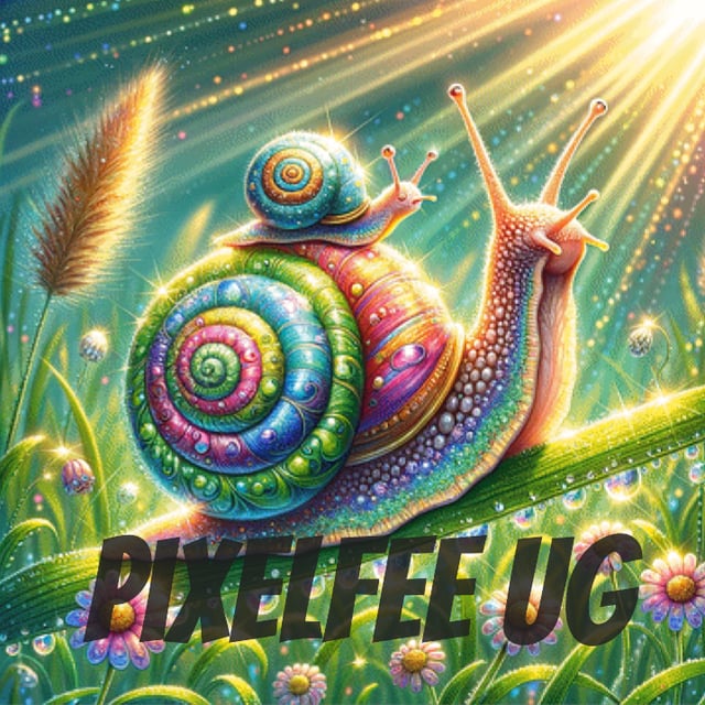 Pixelfee Diamond Painting AlienRegenbogenSchnecke von Sandrietta_ai