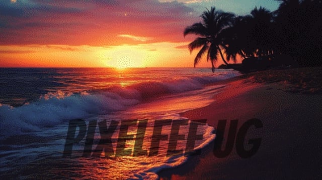 Pixelfee Diamond Painting Sunrise von Kreativköter