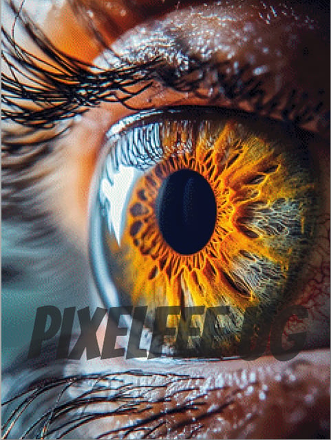 Pixelfee Diamond Painting Beautiful eye von Kreativköter