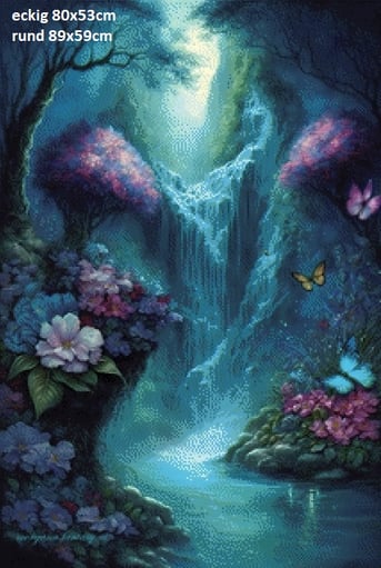 Pixelfee Diamond Painting Morgana #28 Fluss von Morgana.fantasy.ai