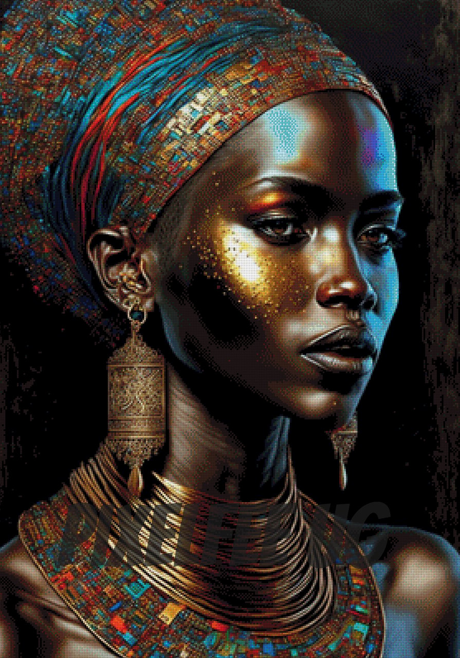 Pixelfee Diamond Painting Metallic Lady #5 von Bátor Gábor