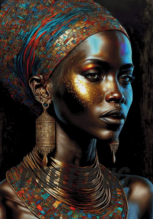 Pixelfee Diamond Painting Metallic Lady #5 von Bátor Gábor