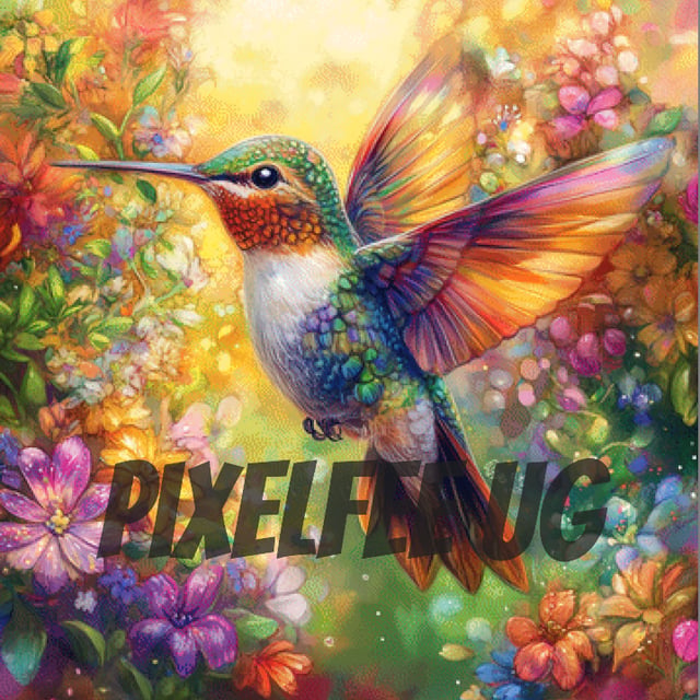 Pixelfee Diamond Painting Kolibri Lino von Kreativköter