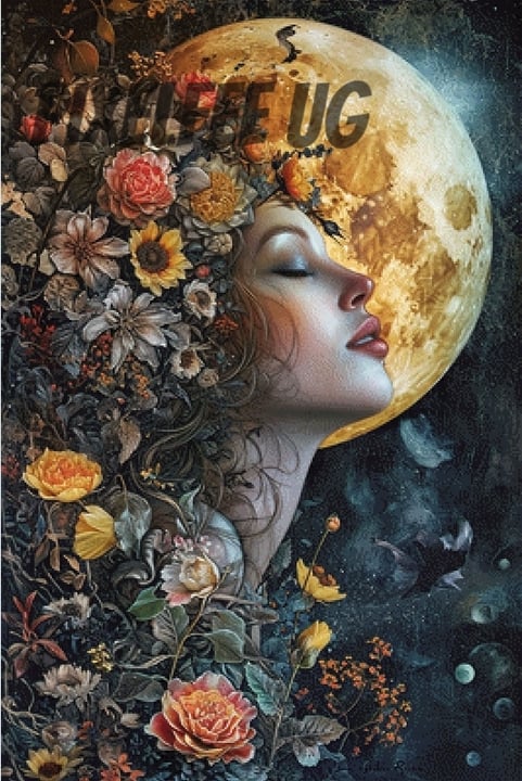 Pixelfee Diamond Painting Head full of Flowers von Sandrietta_ai