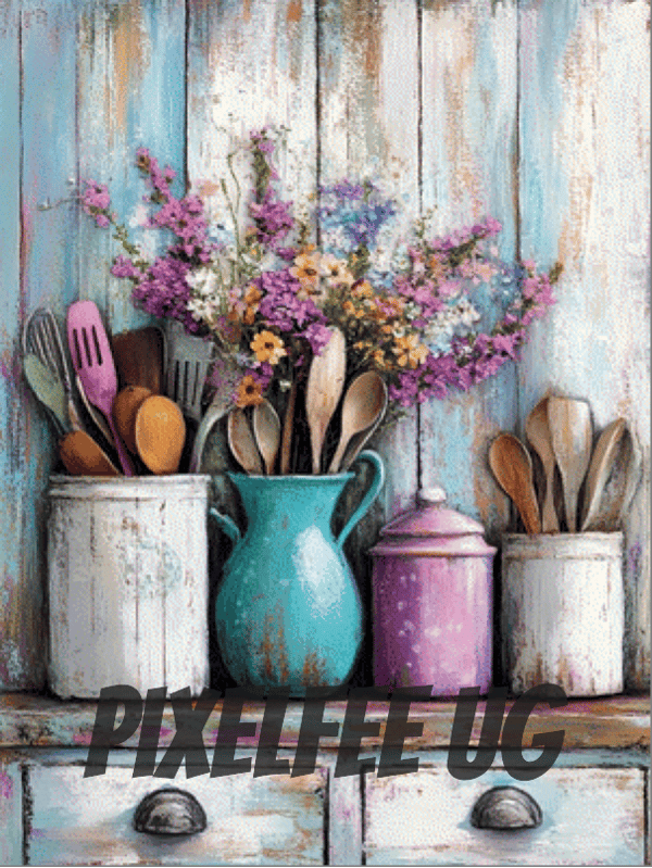 Pixelfee Diamond Painting Vintage #1 von CaroFelicia