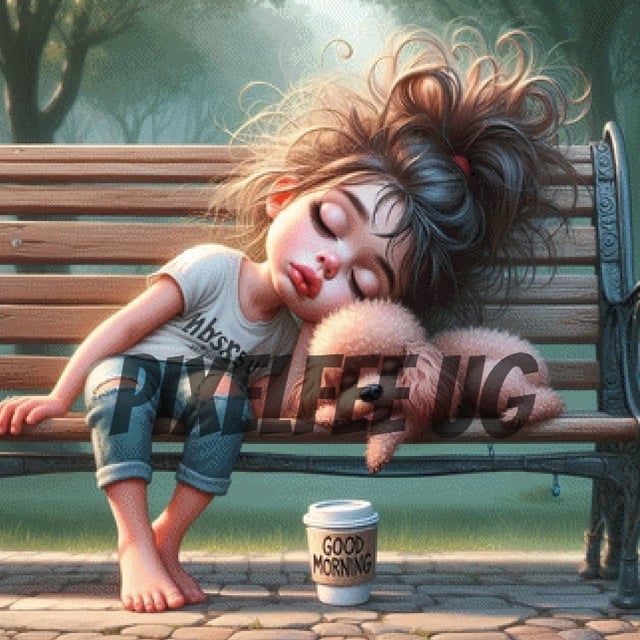 Pixelfee Diamond Painting Good Morning von Morgana.fantasy.ai