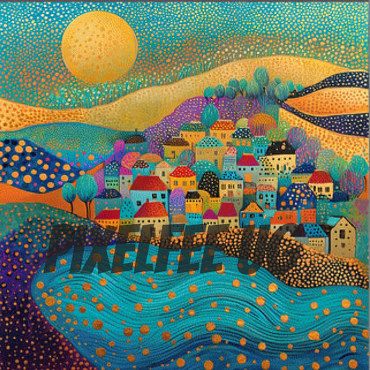 Pixelfee Diamond Painting SunRise #2 von NeikaDesigns