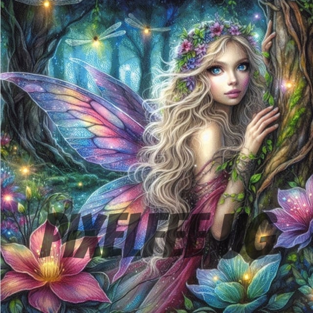 Pixelfee Diamond Painting Flowerfairy von Kreativköter