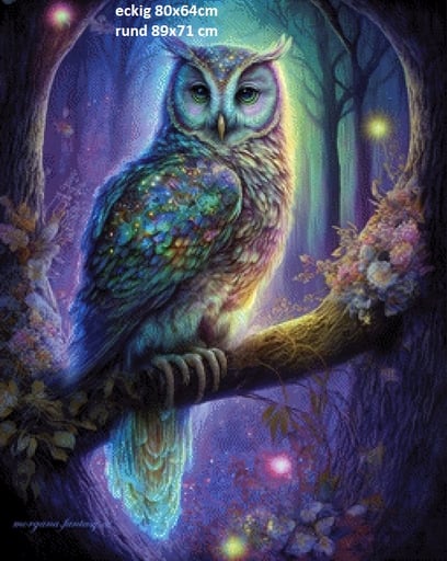 Pixelfee Diamond Painting Morgana 16 Uhu von Morgana.fantasy.ai