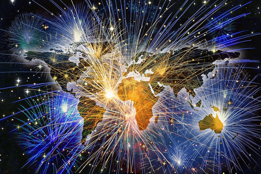 Pixelfee Diamond Painting Bild: Feuerwerk