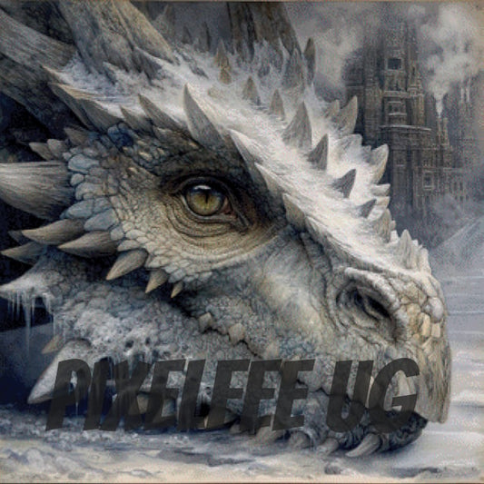 Pixelfee Diamond Painting Ice Dragon von Lexxa