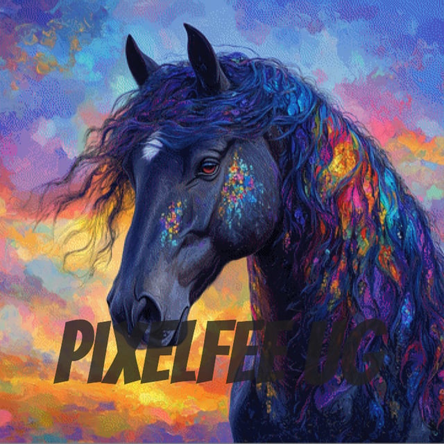 Pixelfee Diamond Painting Rainbow Mane von Sandrietta_ai