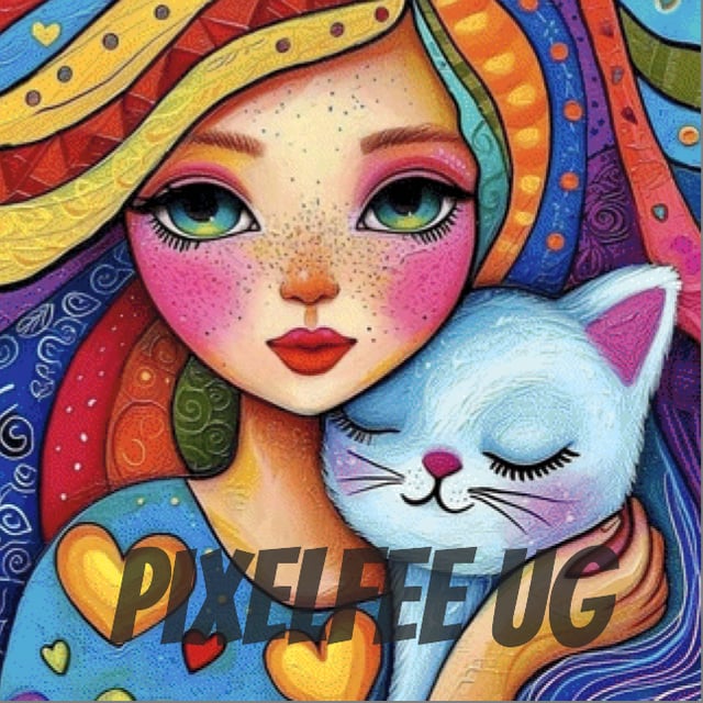Pixelfee Diamond Painting KittyLove von CaroFelicia