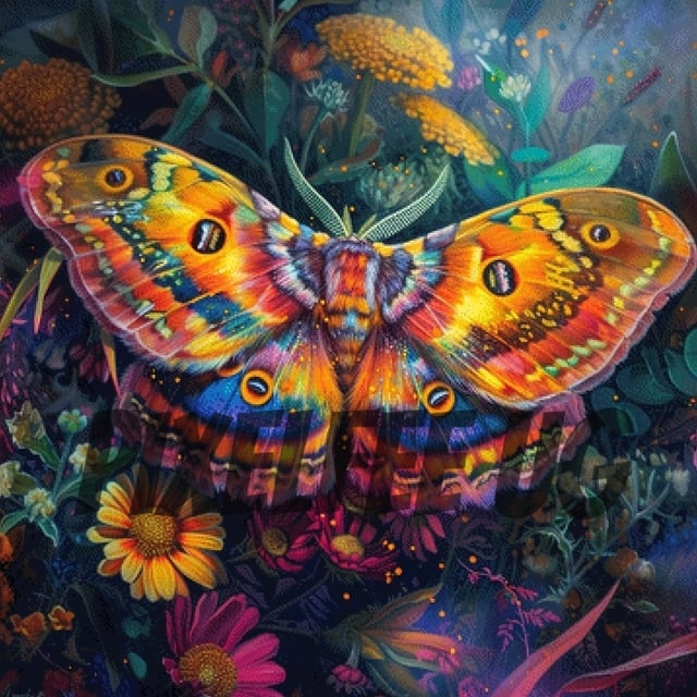 Pixelfee Diamond Painting Colorful Butterfly von Sandrietta_ai
