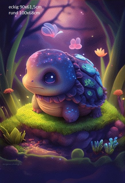 Pixelfee Diamond Painting Morgana #22 Schildkröte von Morgana.fantasy.ai