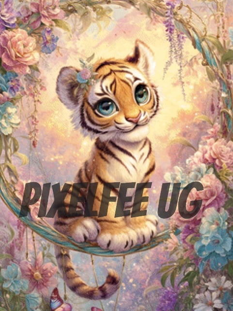Pixelfee Diamond Painting Prinzessin mit Pfoten von Sandrietta_ai