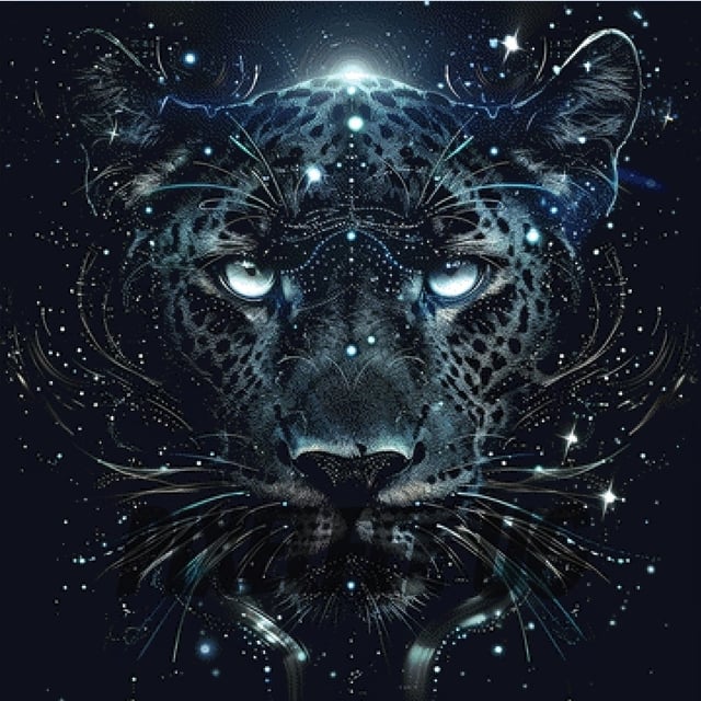 Pixelfee Diamond Painting Black Panther #2 von Sandrietta_ai