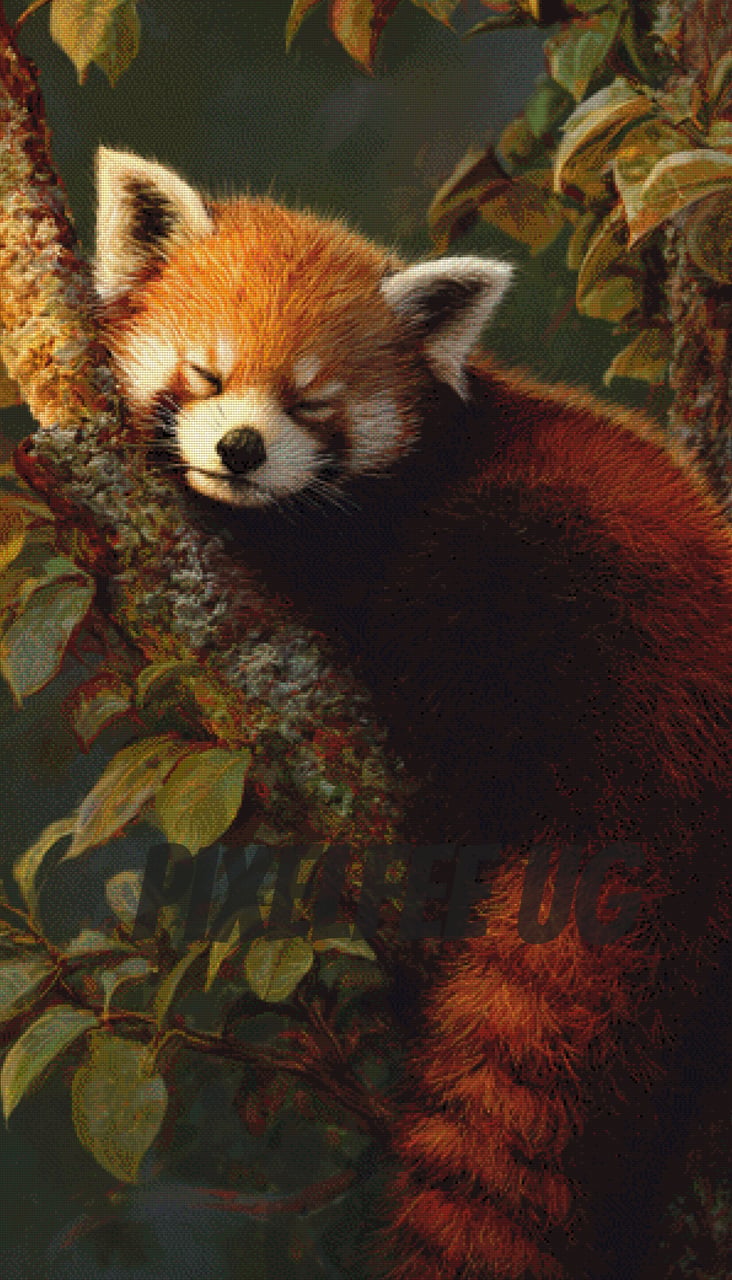 Pixelfee Diamond Painting RedPanda von Kreativköter