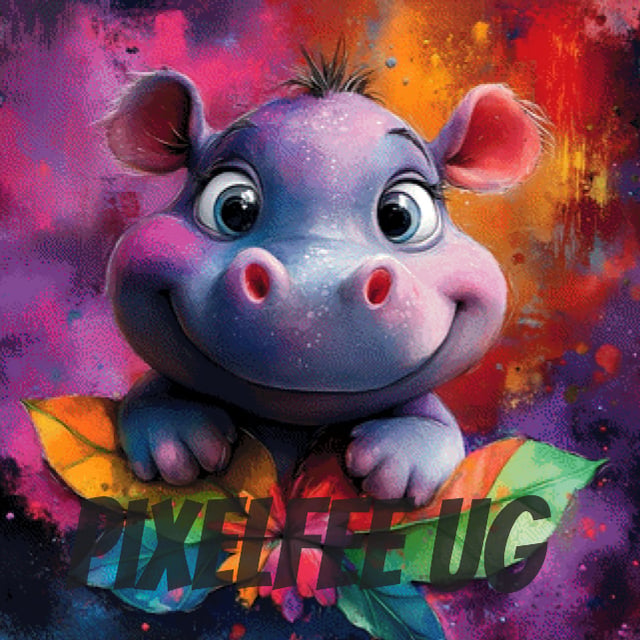 Pixelfee Diamond Painting Hippoline von CaroFelicia