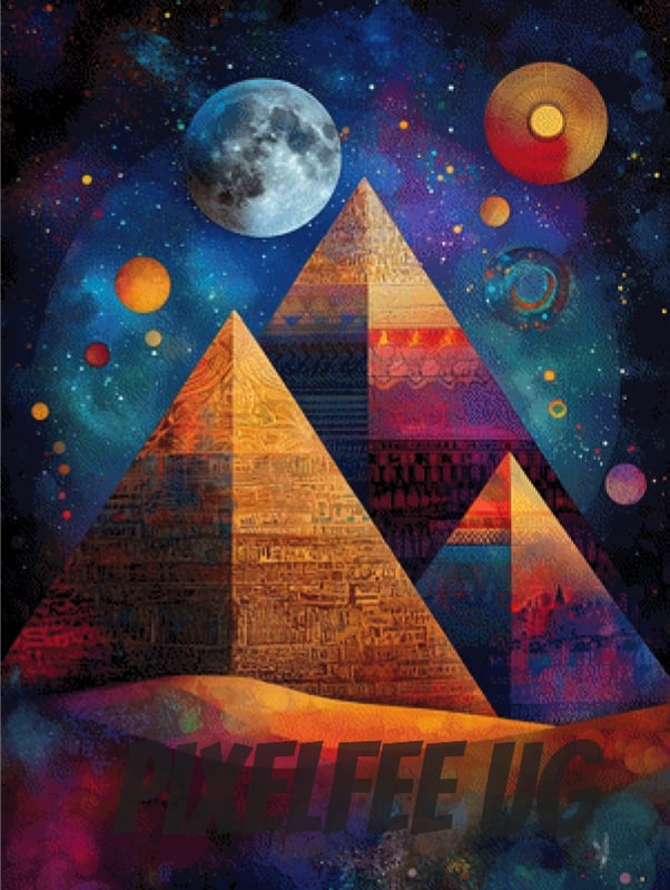 Pixelfee Diamond Painting Pyramiden von CaroFelicia