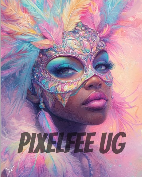 Pixelfee Diamond Painting Feather von Sandrietta_ai