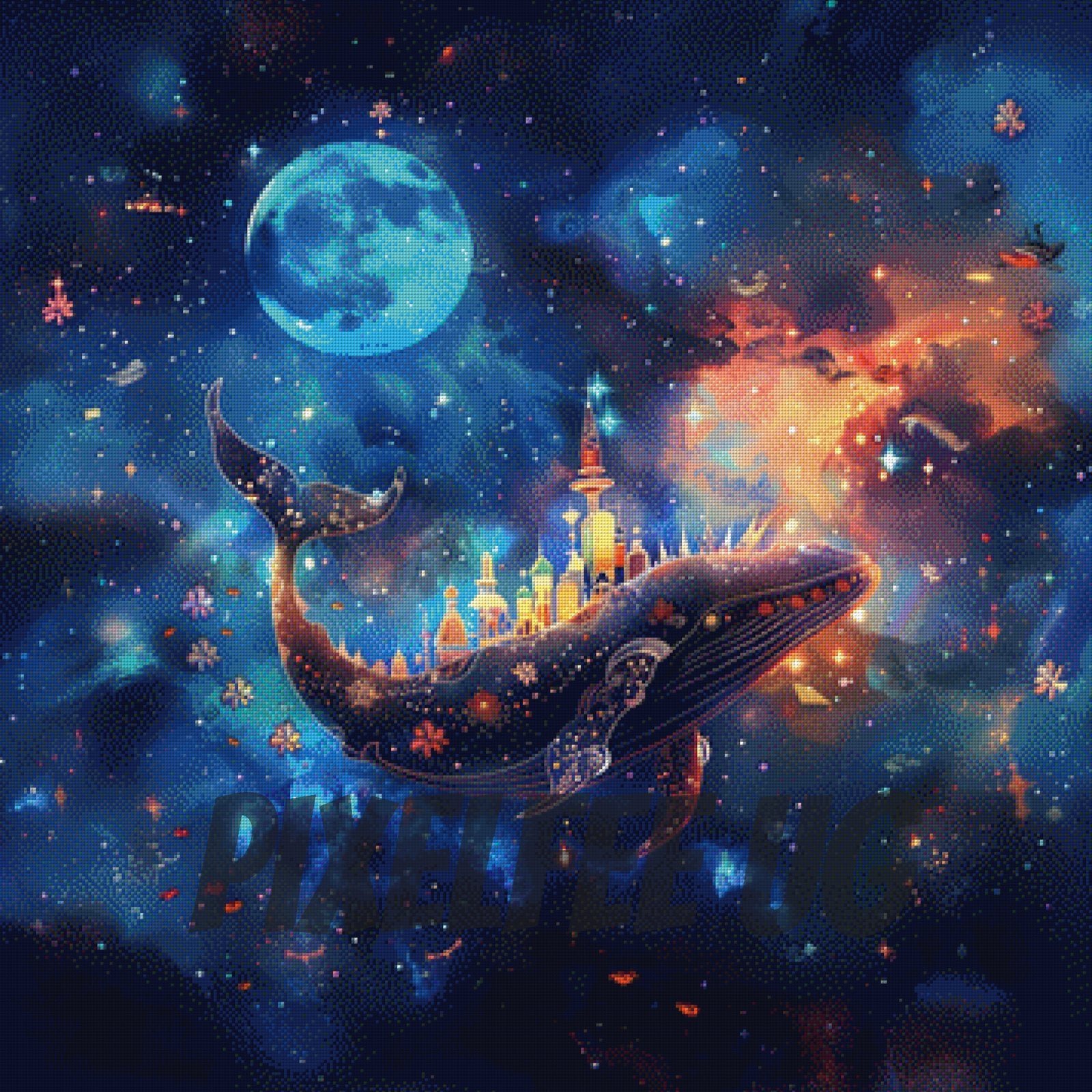 Pixelfee Diamond Painting Moonlight Harbor von nadaya_illustration_jp