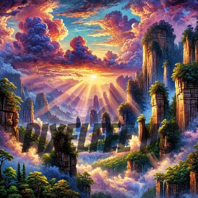 Pixelfee Diamond Painting Elysium #2 von Sandrietta_ai