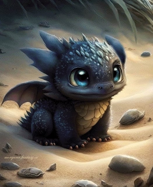 Pixelfee Diamond Painting Morgana 34 Bavon Dragon von Morgana.fantasy.ai