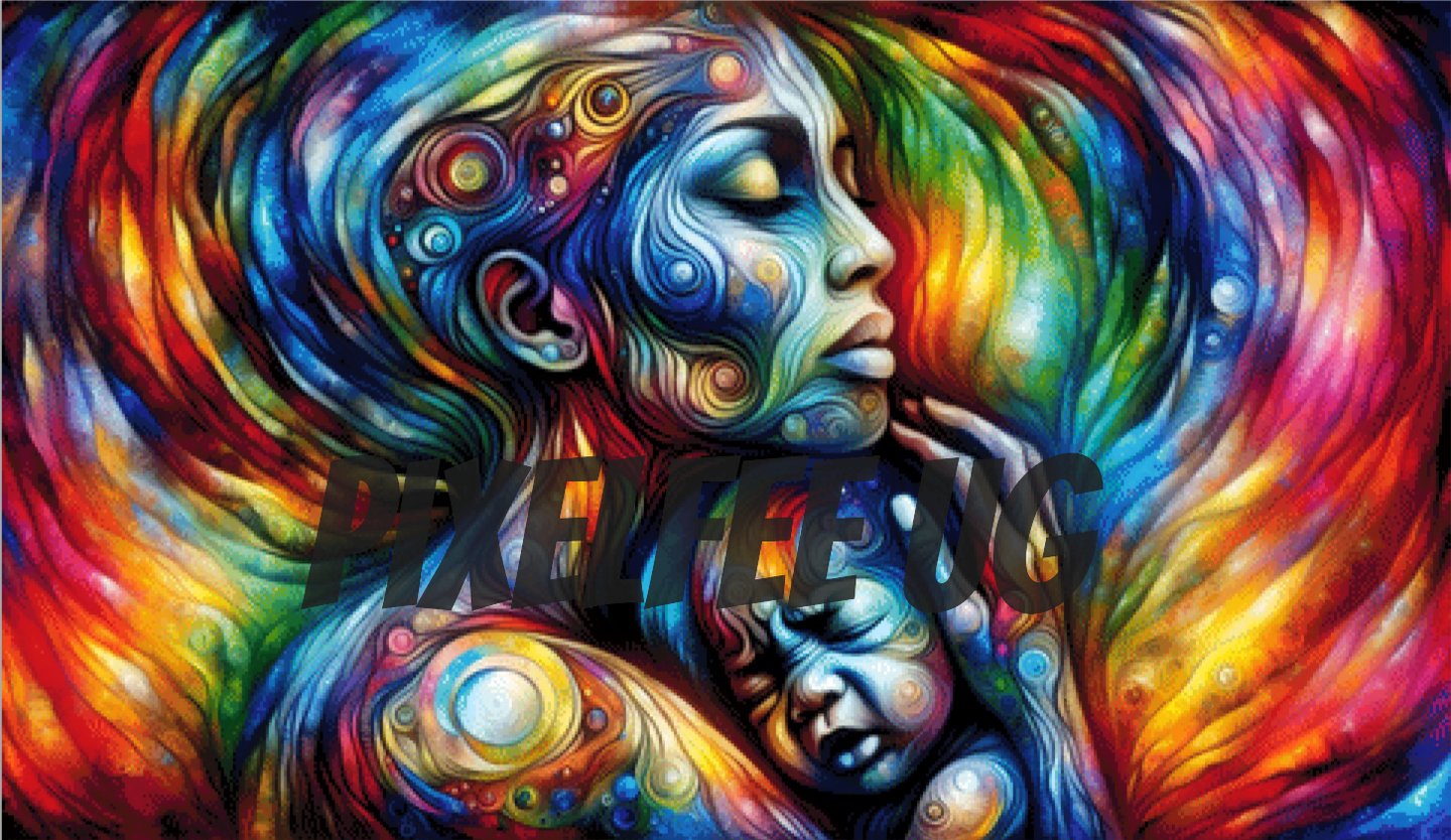 Pixelfee Diamond Painting Mutters Trost von Tante Tati